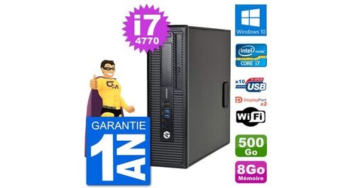 Acheter Pc hp elitedesk 800 g1 core i7-4770 ram 8go disque dur 500go windows 10 wifi État correct - 379,00 € Pc hp elitedesk 800 g1 core i7-4770 ram 8go disque dur 500go windows 10 wifi État correct - N/A reconditionné disponible sur Fnac