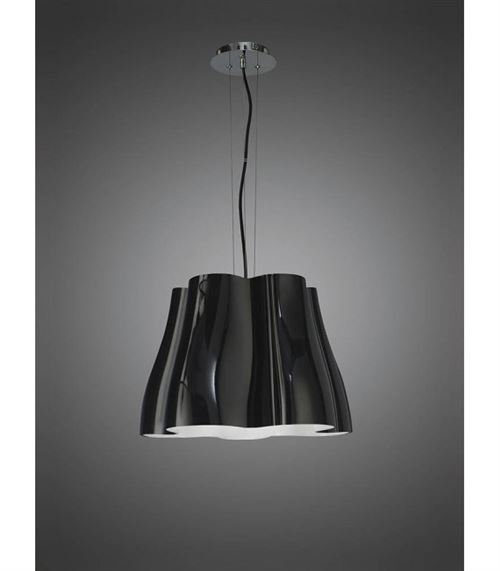 Suspension Miss 3 Ampoules E27, noir brillant/chrome poli État correct - N/A reconditionné disponible sur Fnac