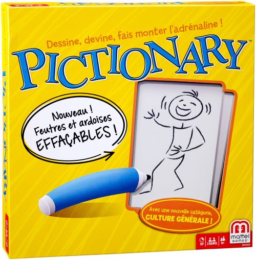 Jeu d'ambiance Mattel Pictionary État correct - Mattel reconditionné disponible sur Fnac