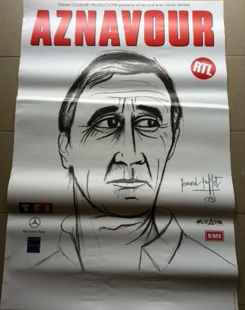 Charles Aznavour - 80x120 cm - AFFICHE / POSTER État correct - N/A reconditionné disponible sur Fnac