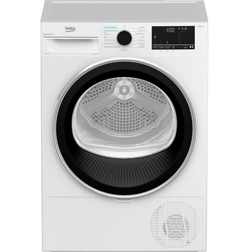 Beko bPRO500 B5T48243W - Sèche-linge - largeur : 59.8 cm - profondeur : 60.5 cm - hauteur : 84.6 cm - chargement frontal État correct - Beko reconditionné disponible sur Fnac
