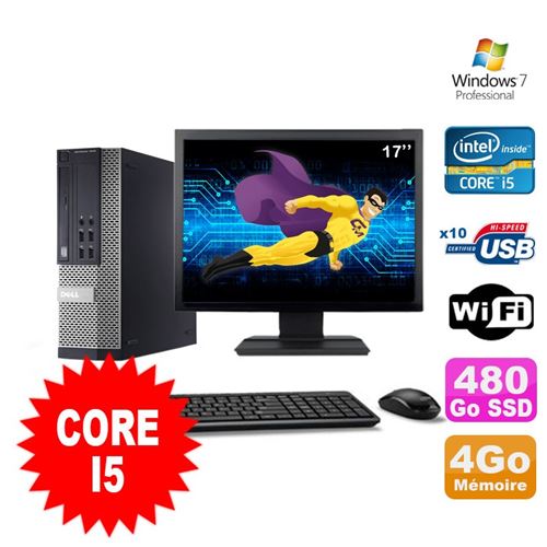 Acheter Pc dell optiplex 990 sff i5-2400 3.1ghz 4go 480go ssd dvd wifi w7 ecran 17' État correct - 229,00 € Pc dell optiplex 990 sff i5-2400 3.1ghz 4go 480go ssd dvd wifi w7 ecran 17' État correct - Dell reconditionné disponible sur Fnac