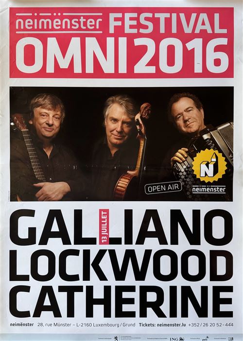Affiche - Festival OMNI 2016 - GALLIANO - 60x80cm État correct - N/A reconditionné disponible sur Fnac