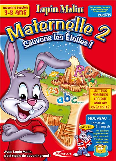 Lapin Malin Maternelle 2 - Sauvons les Etoiles ! - Version 2006-2007 État correct - Mindscape France reconditionné disponible sur Fnac