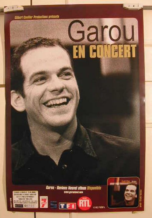 Garou - 40x60 cm - AFFICHE / POSTER État correct - N/A reconditionné disponible sur Fnac