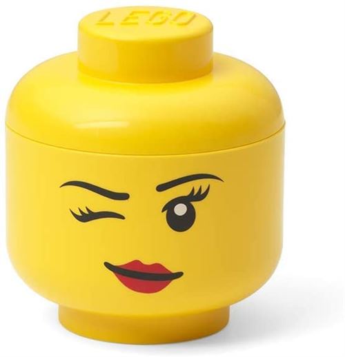 LEGO boîte de rangement tête de Winky mini 10 x 11 cm polypropylène jaune État correct - Lego reconditionné disponible sur Fnac