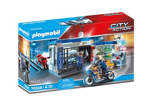 Playmobil City Action 70568 Police Poste de police et cambrioleur État correct - Playmobil reconditionné disponible sur Fnac
