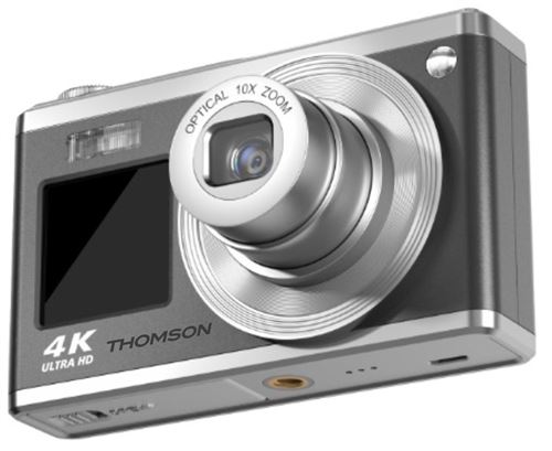 Appareil photo numérique Thomson THR385 Noir et Argent + Carte SD 64 Go État correct - Thomson reconditionné disponible sur Fnac