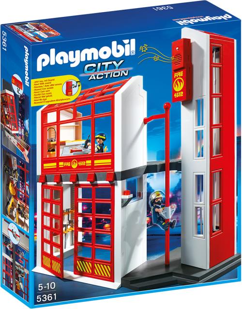 Playmobil - Caserne de Pompiers - 5361 État correct - Playmobil reconditionné disponible sur Fnac