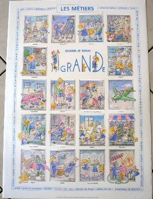 Quand Je Serais Grande - METIERS - 50x70 cm - AFFICHE / POSTER État correct - N/A reconditionné disponible sur Fnac