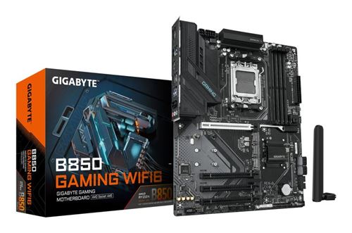 Carte mère Gigabyte GA-B850 GAMING WIFI6 ATX Socket AM5 Chipset AMD B850 État correct - Gigabyte reconditionné disponible sur Fnac