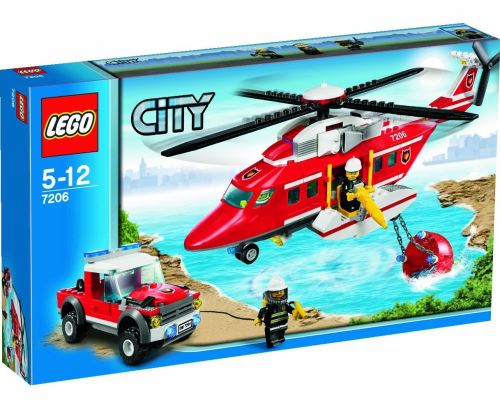 Lego - 7206 - jeu de construction - lego city - l 'hélicoptère des pompiers État correct - Lego reconditionné disponible sur Fnac