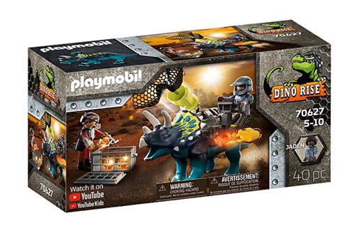 Playmobil Dinos 70627 Triceratops et soldats État correct - Playmobil reconditionné disponible sur Fnac