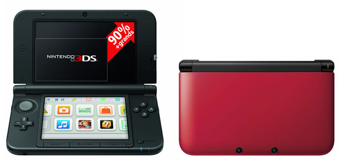 Console Nintendo 3DS XL - rouge + noire