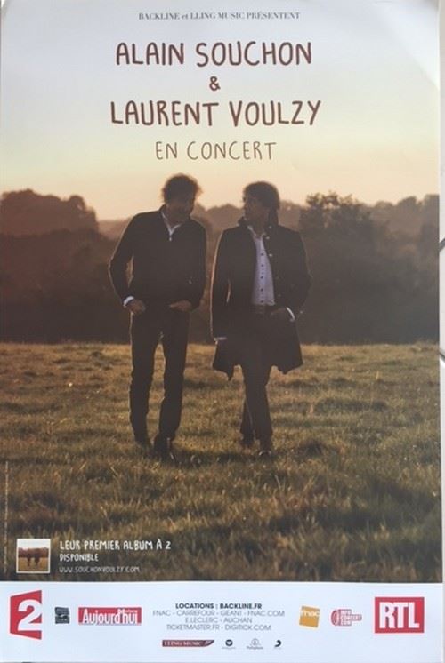 Acheter Alain Souchon - Laurent Voulzy - 40x60 cm - AFFICHE / POSTER État correct - 10,99 € Alain Souchon - Laurent Voulzy - 40x60 cm - AFFICHE / POSTER État correct - N/A reconditionné disponible sur Fnac