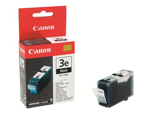 Cartouche d'encre Canon BCI-3E noir bjc-3000/6x0 - État correct Canon sur Fnac