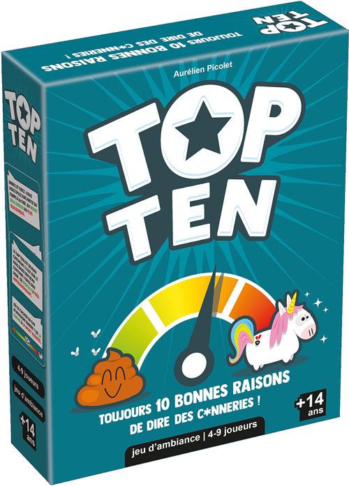 Jeu d’ambiance Asmodee Top Ten État correct - Asmodee reconditionné disponible sur Fnac