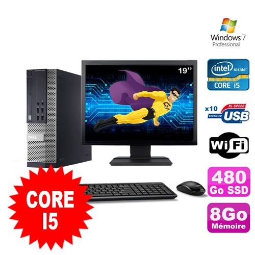 Acheter Pc dell optiplex 990 sff i5-2400 3.1ghz 8go 480go ssd dvd wifi w7 ecran 19' État correct - 239,00 € Pc dell optiplex 990 sff i5-2400 3.1ghz 8go 480go ssd dvd wifi w7 ecran 19' État correct - Dell reconditionné disponible sur Fnac