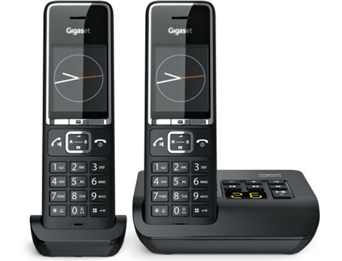 Acheter Téléphone sans fil Gigaset Comfort 550A Duo Noir État correct - 89,99 € Téléphone sans fil Gigaset Comfort 550A Duo Noir État correct - Gigaset reconditionné disponible sur Fnac