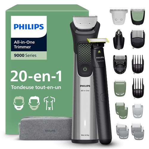 Tondeuse homme Philips MG9558/15 Series 9000 Noir Gris État correct - Philips reconditionné disponible sur Fnac