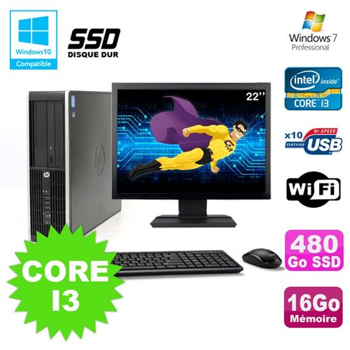 Acheter Pc hp compaq 6200 pro sff core i3 3.1ghz 16go 480go ssd dvd wifi w7 ecran 22 État correct - 250,00 € Pc hp compaq 6200 pro sff core i3 3.1ghz 16go 480go ssd dvd wifi w7 ecran 22 État correct - Hewlett-Packard reconditionné disponible sur Fnac