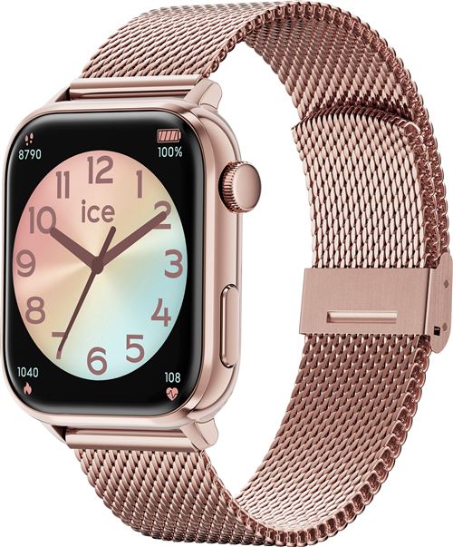 Montre connectée Ice-Watch Ice Smart 2.0 Bluetooth Or-rose avec bracelet Milanais Doré État correct - Ice-Watch reconditionné disponible sur Fnac