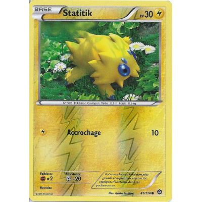Acheter Carte Pokemon - XY11 - Offensive Vapeur - Statitik - PV 30 - 41/114 - Holo Reverse - VF État correct - 16,00 € Carte Pokemon - XY11 - Offensive Vapeur - Statitik - PV 30 - 41/114 - Holo Reverse - VF État correct - Asmodee reconditionné disponible sur Fnac
