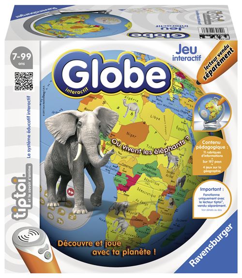 Acheter Globe interactif Ravensburger Tiptoi® État correct - 97,95 € Globe interactif Ravensburger Tiptoi® État correct - Ravensburger reconditionné disponible sur Fnac