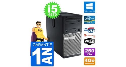 Pc tour dell 7020 intel core i5-4570 ram 4go disque dur 250go windows 10 wifi État correct - N/A reconditionné disponible sur Fnac