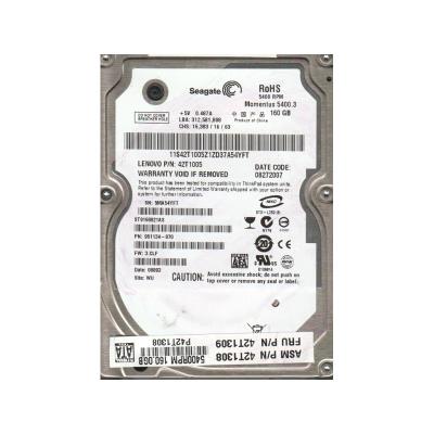 Acheter Disque dur 160go sata 2.5 seagate st9160821as 5400rpm 8mo momentus pc portable État correct - 40,77 € Disque dur 160go sata 2.5 seagate st9160821as 5400rpm 8mo momentus pc portable État correct - Seagate reconditionné disponible sur Fnac