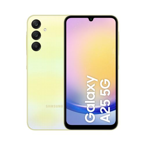 Smartphone Samsung Galaxy A25 6.5"" 5G Double nano SIM 128 Go Lime État correct - Samsung reconditionné disponible sur Fnac