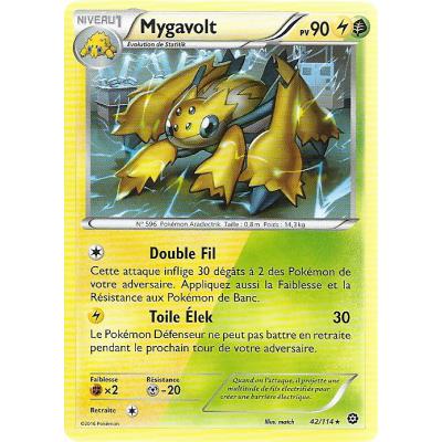 Carte Pokemon - XY11- Offensive vapeur - Mygavolt - PV 90 - 42/114 - Rare - VF État correct - Asmodee reconditionné disponible sur Fnac