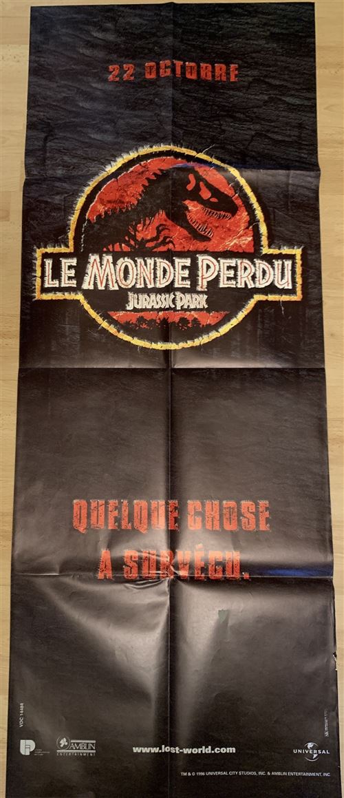 Jurassic Park - Le monde Perdu - 60x120cm - Affiche de cinéma originale pliée État correct - N/A reconditionné disponible sur Fnac