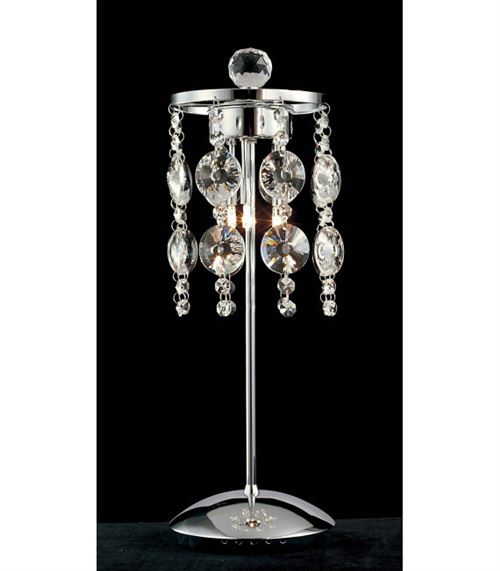 Lampe de Table Nico 3 Ampoules chrome poli/cristal État correct - N/A reconditionné disponible sur Fnac