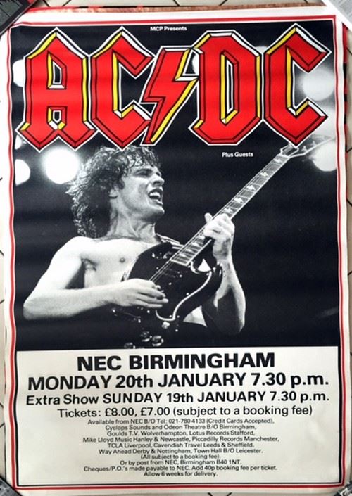AC/DC - 100x150 cm - AFFICHE / POSTER État correct - N/A reconditionné disponible sur Fnac
