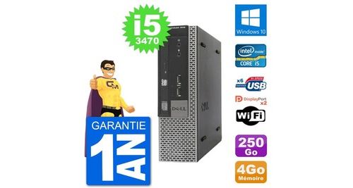 Ultra mini pc dell 7010 usff i5-3470 ram 4go disque dur 250go windows 10 wifi État correct - N/A reconditionné disponible sur Fnac