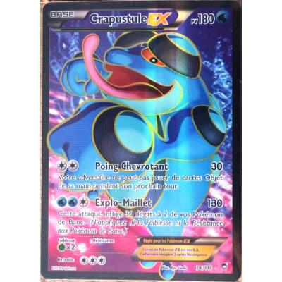 carte Pokémon 106/111 Crapustule-EX 180 PV ULTRA RARE FULL ART XY03 NEUF FR État correct - Pokémon reconditionné disponible sur Fnac