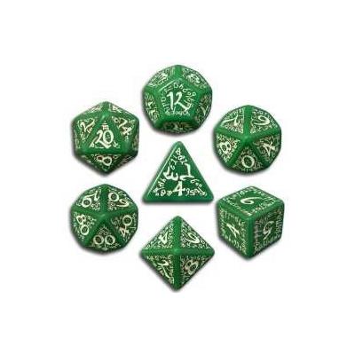 Set de Dés Elfiques Verts et Blancs État correct - Q-Workshop reconditionné disponible sur Fnac