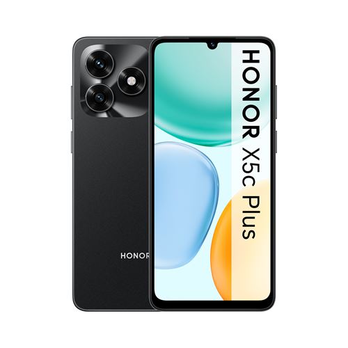 Smartphone Honor X5c Plus 6,74” Double nano SIM 64 Go Midnight Black État correct - Honor reconditionné disponible sur Fnac