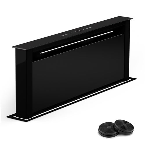 Hotte aspirante Klarstein Royal Flush Eco 75 cm, 650 m³/h, CEE A++, avec filtres à charbon actif, Noir État correct - N/A reconditionné disponible sur Fnac