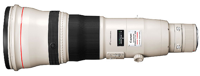 Objectif Reflex Canon EF 800mm f/5,6 L IS USM Blanc État correct - Canon reconditionné disponible sur Fnac