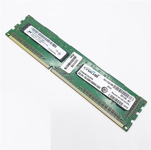 Acheter Barrette Mémoire 2Go RAM DDR3 Micron MT8JTF25664AZ-1G4H1 DIMM PC3-10600U 1Rx8 État correct - 14,21 € Barrette Mémoire 2Go RAM DDR3 Micron MT8JTF25664AZ-1G4H1 DIMM PC3-10600U 1Rx8 État correct - N/A reconditionné disponible sur Fnac