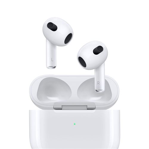 Apple AirPods 3 avec boîtier de charge Lightning Blanc Reconditionné Grade Premium Lagoona État correct - Apple reconditionné disponible sur Fnac