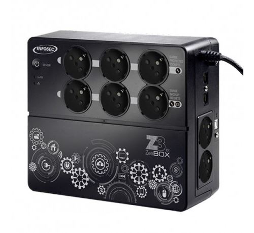 Acheter INFOSEC Z3 ZenBox EX 1000 - Onduleur - CA 220/230/240 V - 1000 VA - connecteurs de sortie : 8 État correct - 139,99 € INFOSEC Z3 ZenBox EX 1000 - Onduleur - CA 220/230/240 V - 1000 VA - connecteurs de sortie : 8 État correct - N/A reconditionné disponible sur Fnac
