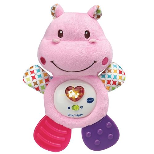 Peluche interactive Vtech Baby Croc'Hipo Rose État correct - VTech Baby reconditionné disponible sur Fnac