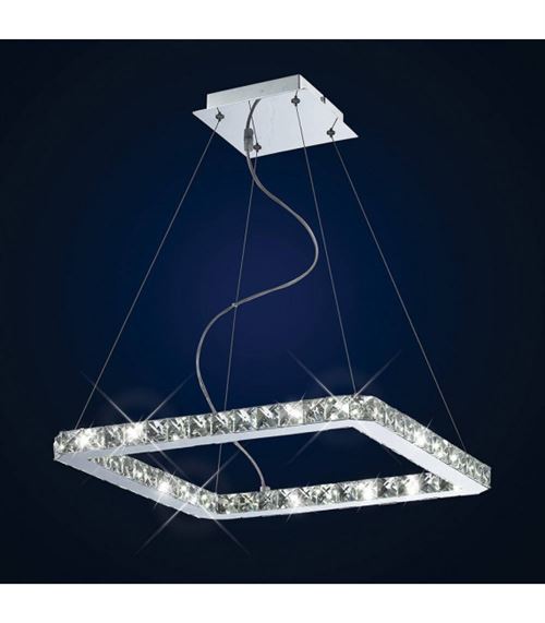 Acheter Suspension Galaxy carré Small 24W LED 6000K chrome poli/cristal État correct - 646,99 € Suspension Galaxy carré Small 24W LED 6000K chrome poli/cristal État correct - N/A reconditionné disponible sur Fnac