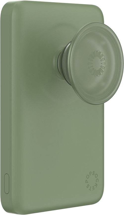 Batterie externe PopSockets Powerbank Power pack 5000 mAh MagSafe Eucalyptus État correct - Popsockets reconditionné disponible sur Fnac