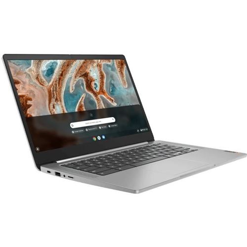 Lenovo IdeaPad 3 Chrome 14M836 82KN - MT8183 - Chrome OS - Mali-G72 MP3 - 4 Go RAM - 64 Go eMMC - 14"" TN 1366 x 768 (HD) - Wi-Fi 5 - double ton gris arctique - clavier : Français État correct - N/A reconditionné disponible sur Fnac