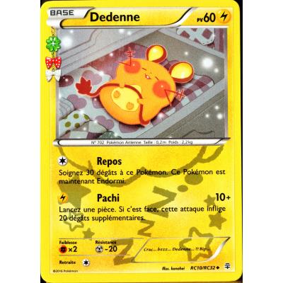 carte Pokémon RC10 Dedenne 60 PV État correct - Pokémon reconditionné disponible sur Fnac