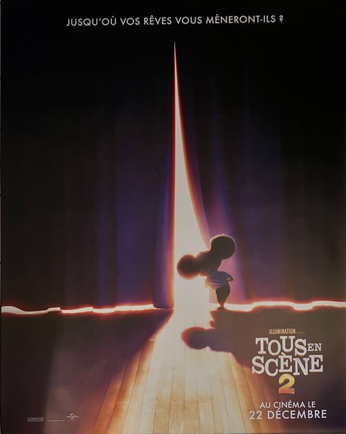 Affiche de Cinéma Originale - Tous En Scène 2 - 2022 - 118x158cm État correct - N/A reconditionné disponible sur Fnac